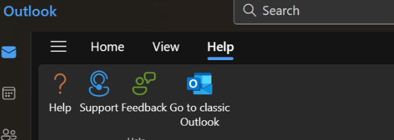 Switch to Old Outlook option